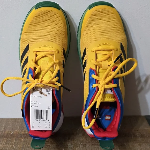 NWT Adidas x LEGO Sport J (GS) Kid's Size 4.5Y - Picture 7 of 8